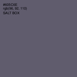 #605C6E - Salt Box Color Image